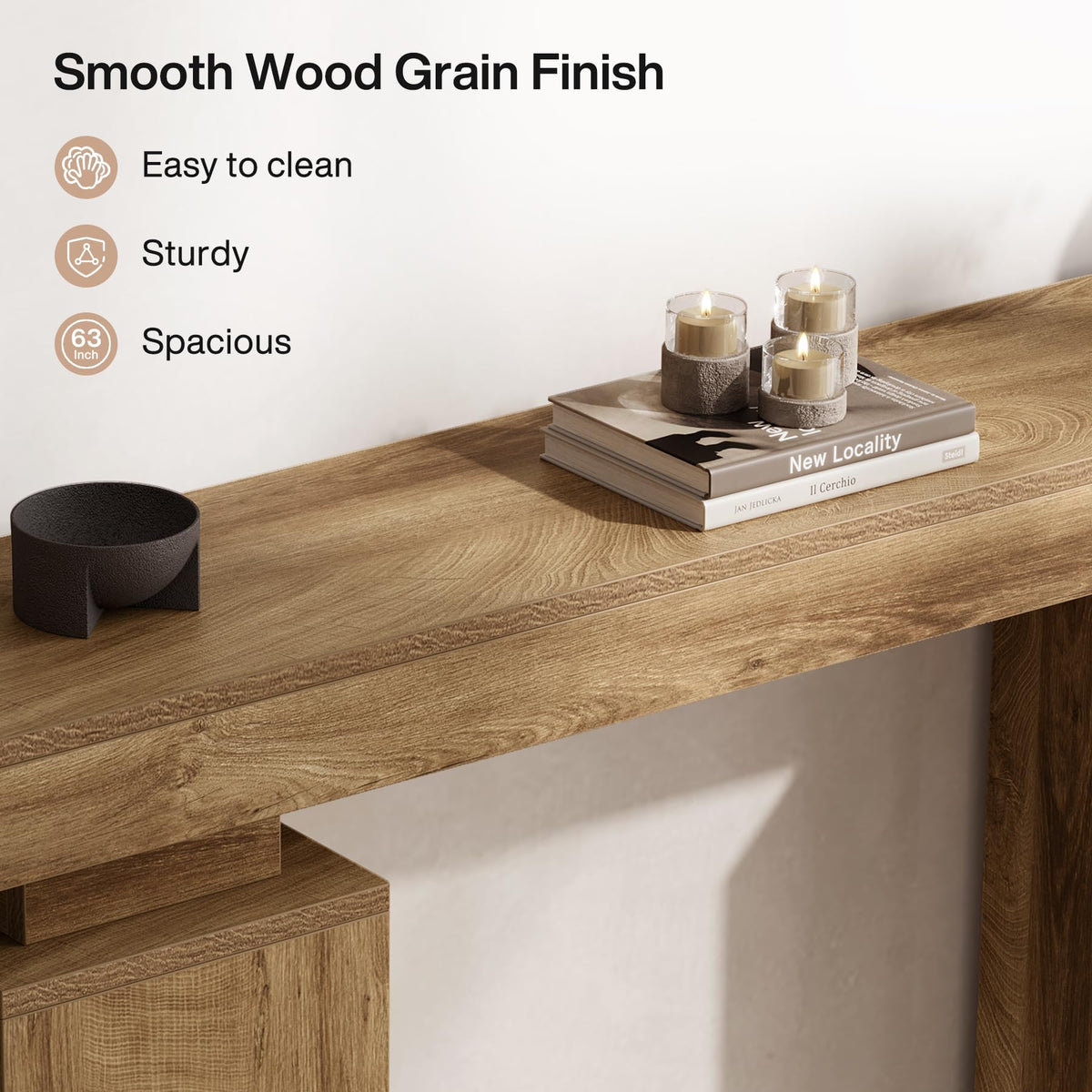63-Inch Farmhouse Console Table D865