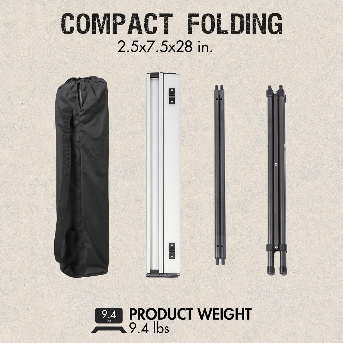 Lightweight Aluminum Folding Table Q487