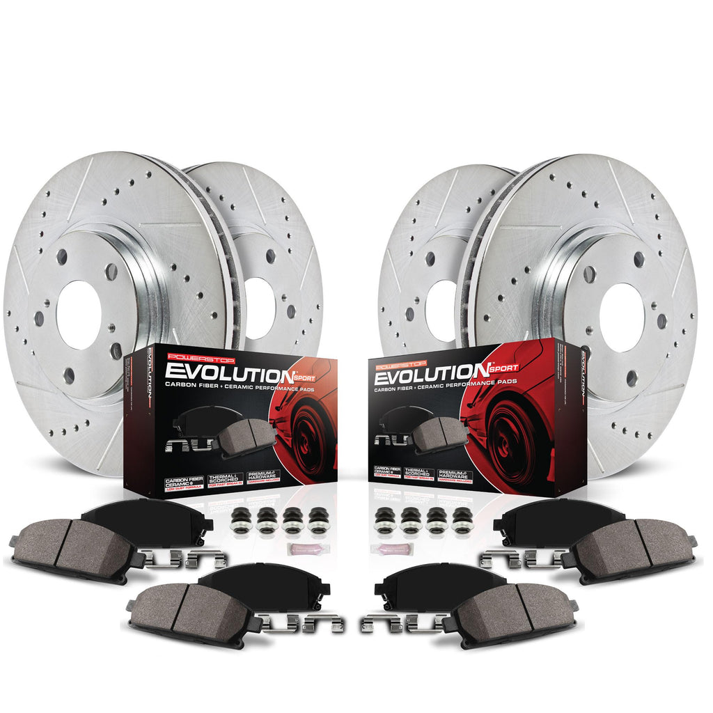 Brake Pad & Rotor Kit Front & Rear J184