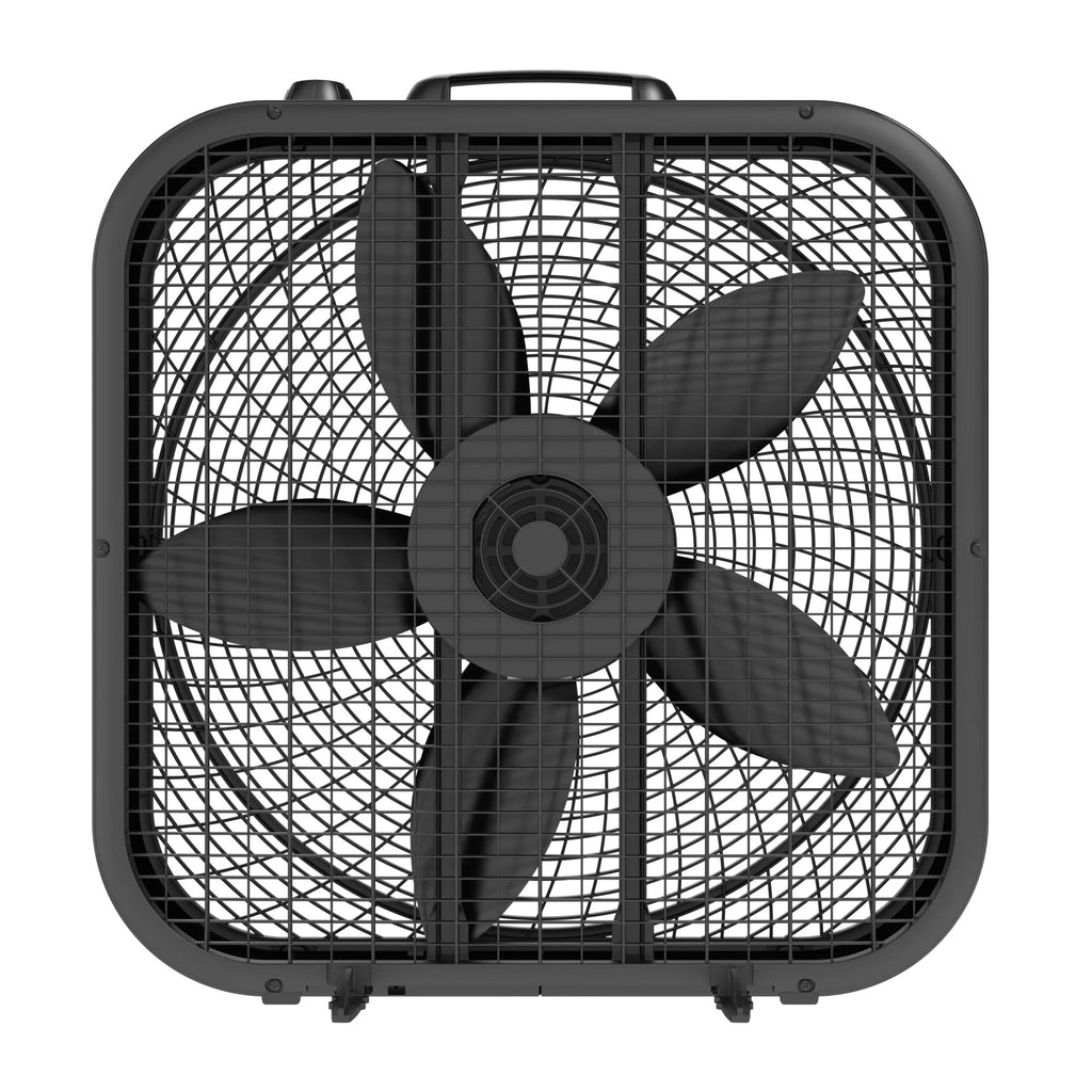 20" Classic Box Fan, 3 Speeds, Black N7781