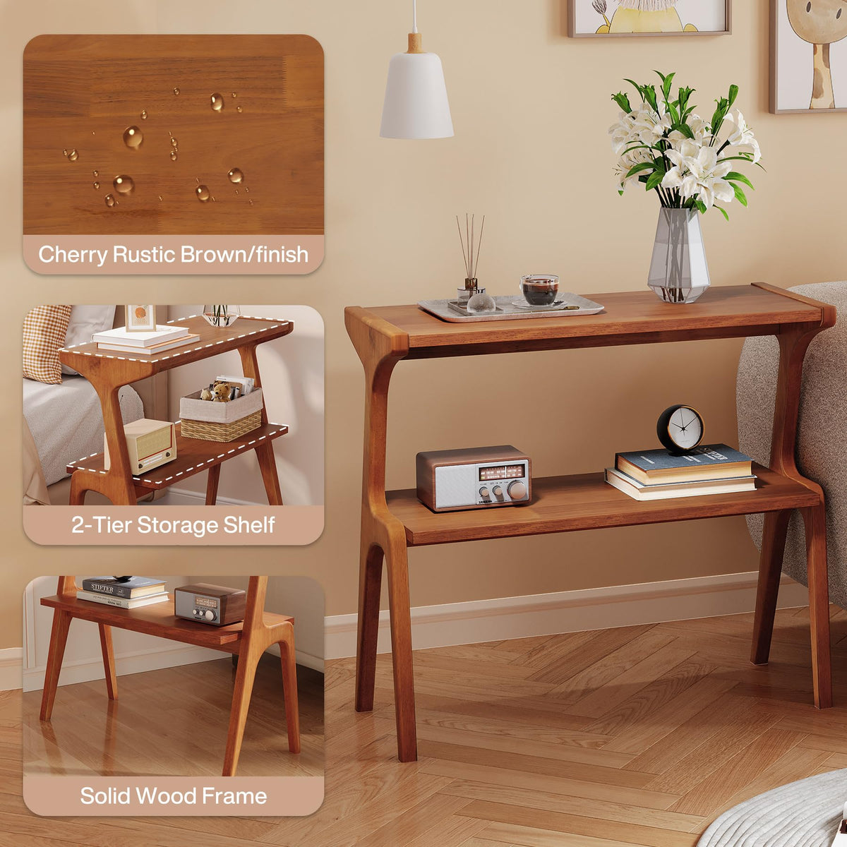 Solid Wood End Table B72606
