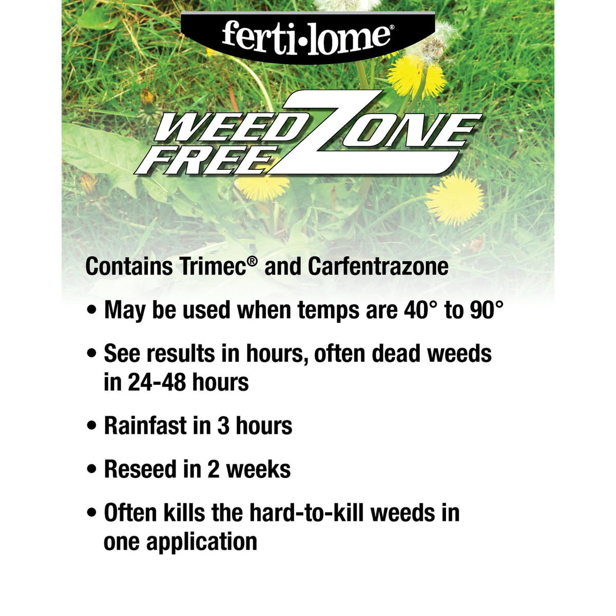 Weed Free Zone Broadleaf Weed Killer Concentrate, 1 gal B7508