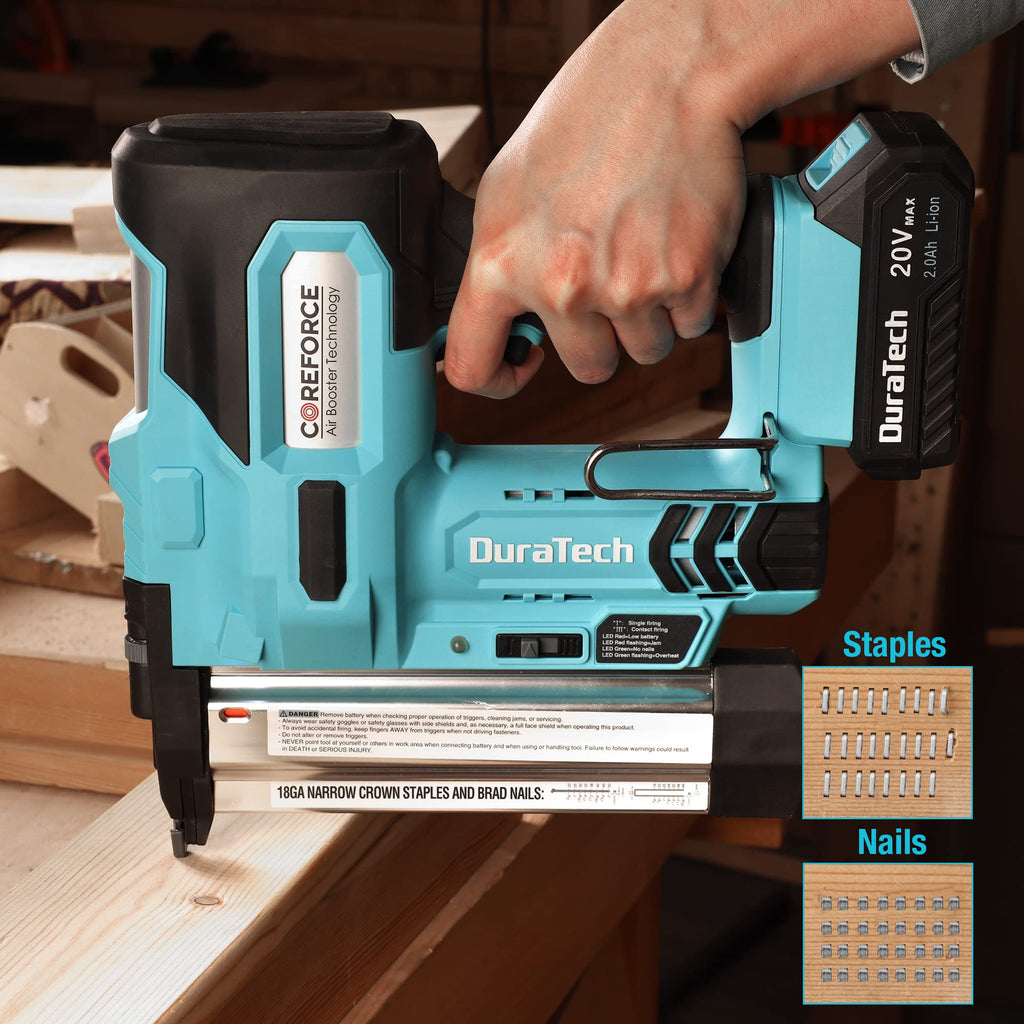 20V Cordless 18 Gauge 2-in-1 Nail Staple Gun P3640