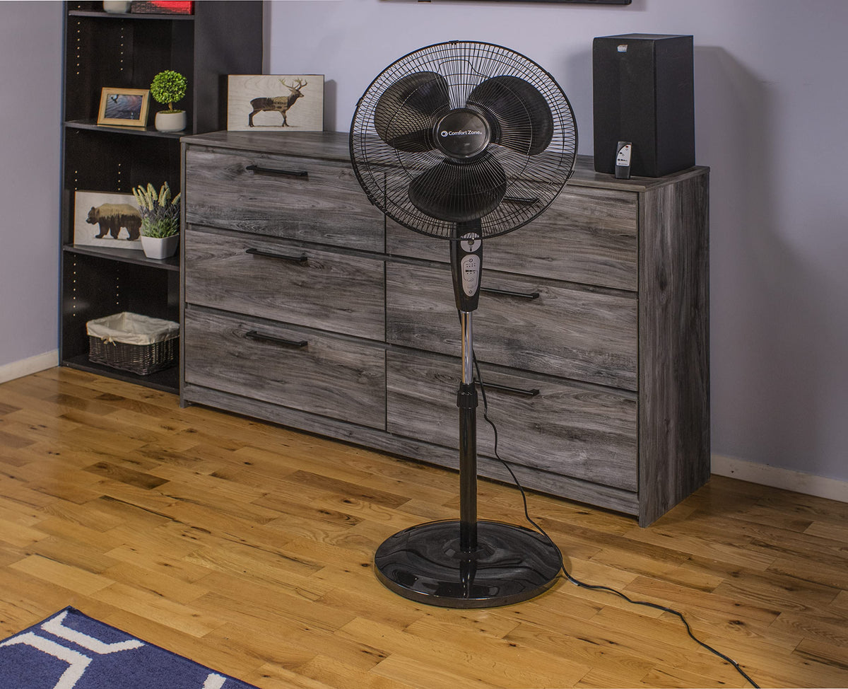 18 inch 3 Speed Oscillating Pedestal Fan with Remote Control K56901