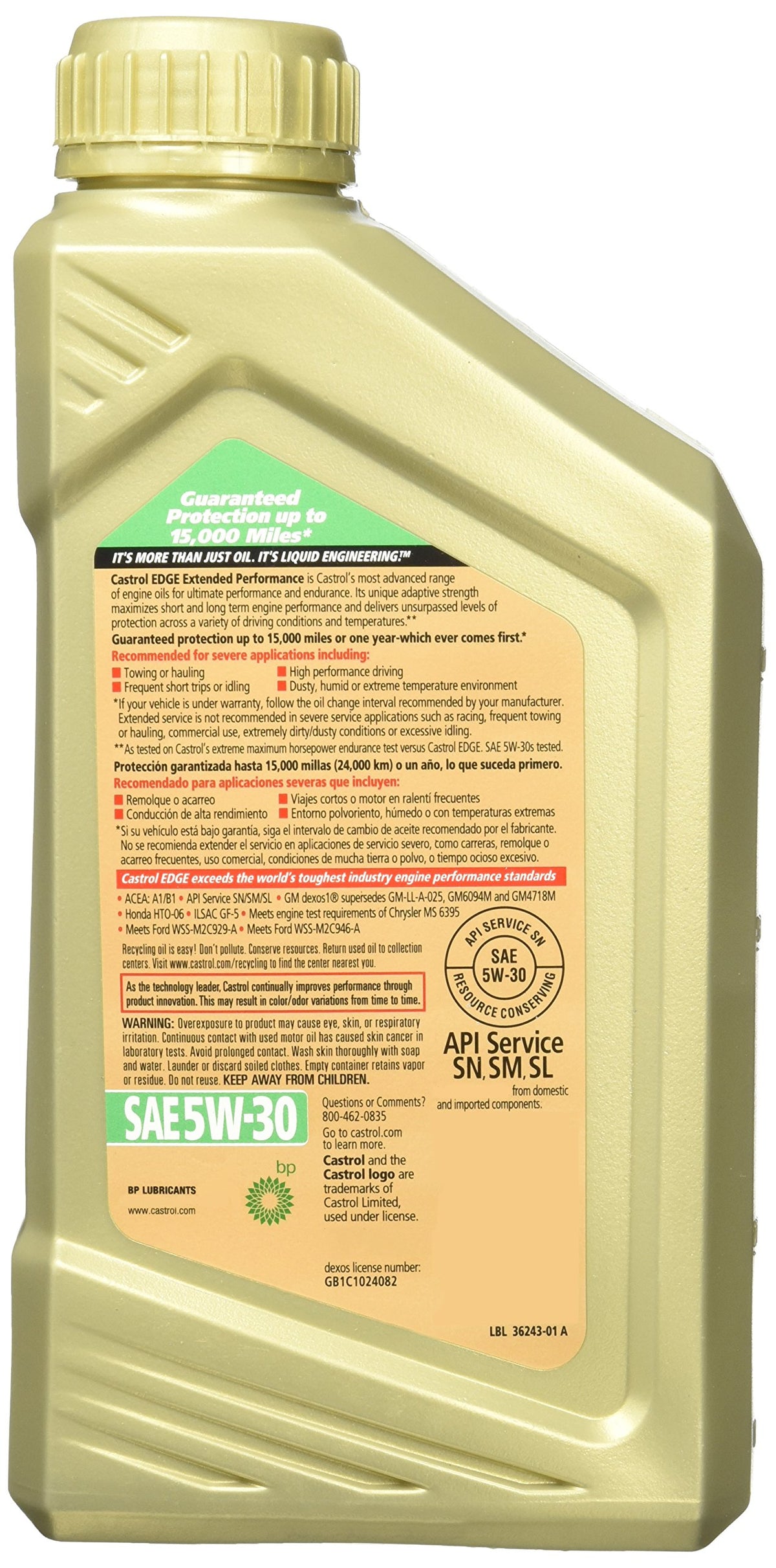 5W-30 1 Quart C241