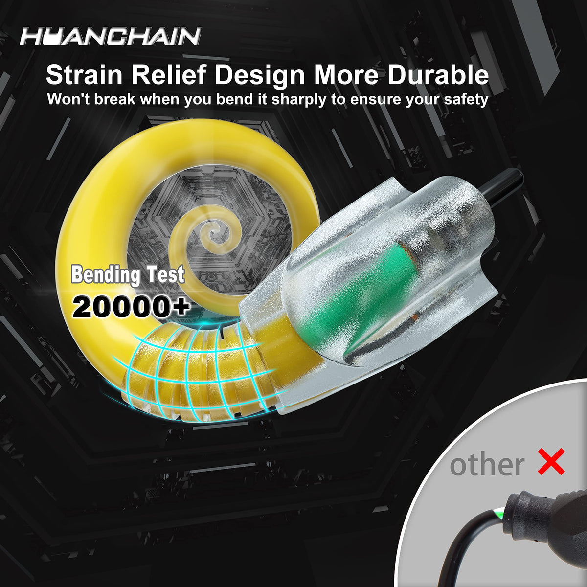 100 FT 12/3 Gauge Heavy Duty Outdoor Extension Cord Waterproof D18452