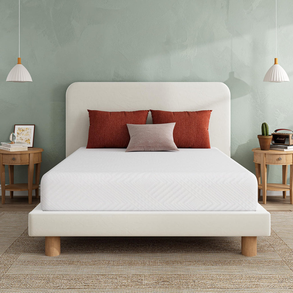 White 5 Inch Twin Memory Foam Mattress S2601