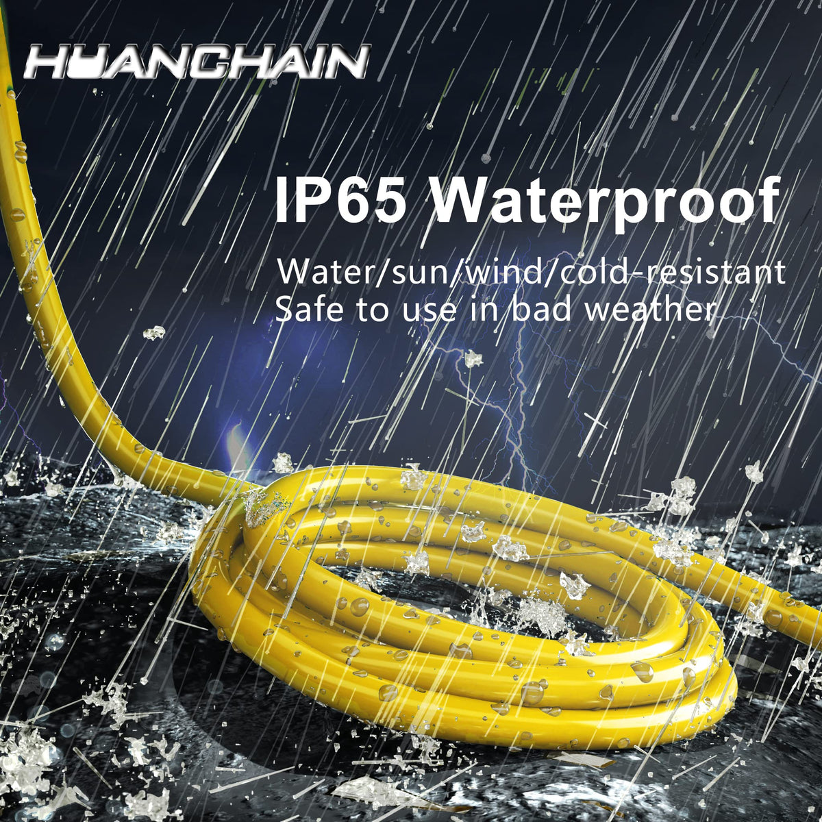 100 FT 12/3 Gauge Heavy Duty Outdoor Extension Cord Waterproof D18452