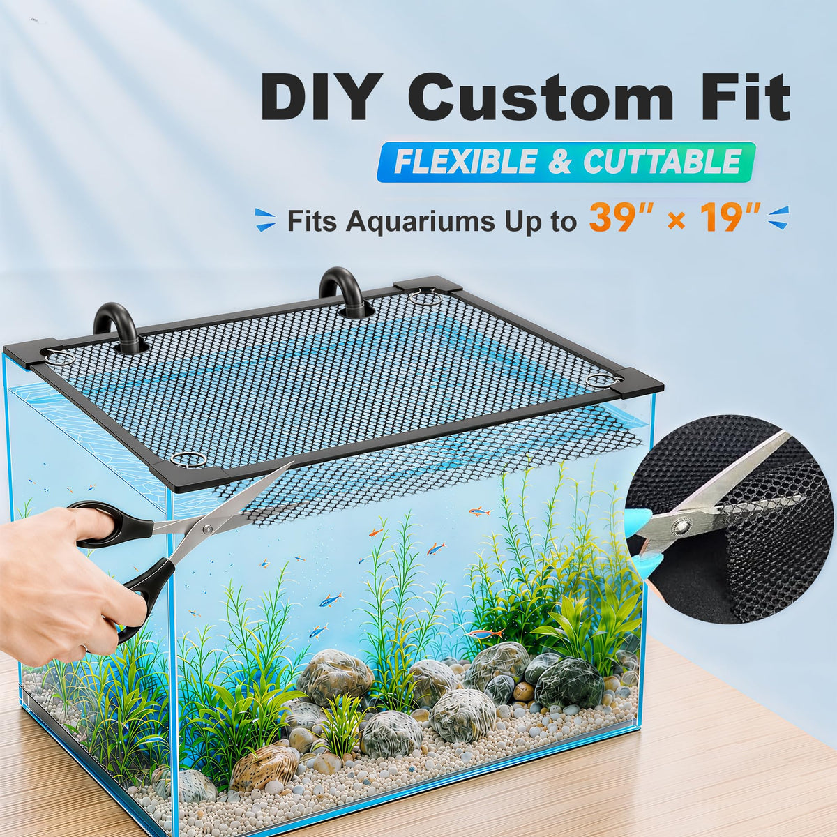 Magnetic Aquarium Lid Mesh Cover A994403